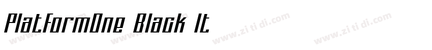 PlatformOne Black It字体转换